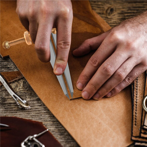 Leather  Rotating  Tool Diy Wing Divider Adjustable Steel Leather  Making Rotating Tool Wing Divider Spacing Compass  Creaser 2