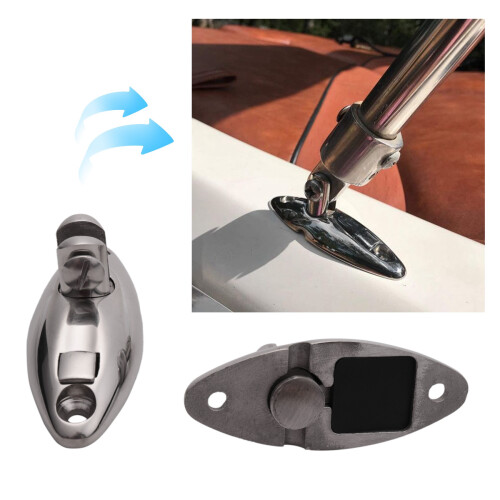 Quick Release Bimini Top Swivel Hinge Deck Side Mount 316 Stainless Steel Top Swivel Hinge Deck Side Mount 1