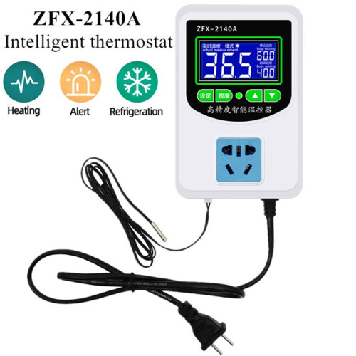 ZFX-2140A High Precision Intelligent Thermostat Microcomputer Thermostat Temperature Controller  US Plug 2
