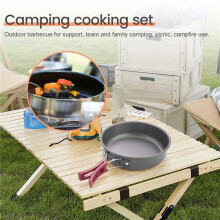 Camping Koekenpan Buiten Kamperen Draagbaar Antiaanbaklaag Koken Picknick Wandelen Kookgerei Keukengerei Koekenpan