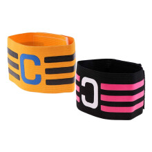 2 StüCk FußBall KapitäN Armband, Nylon Standard Elastisches Armband, Passend für Erwachsene und Kinder