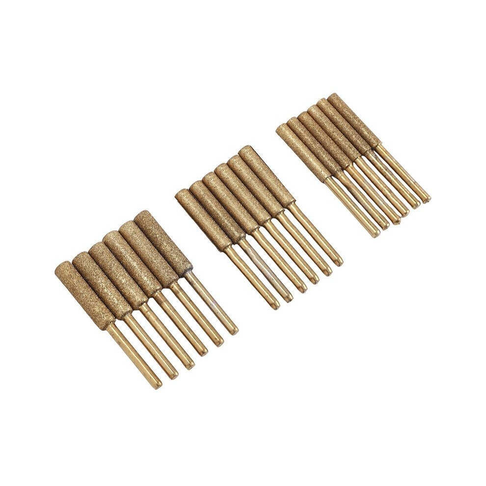 18Pcs Diamond Chainsaw Sharpener Bits, Diamond Stone Chain Saw Chainsaw Sharpener For Polishing Chain Grinding Tool 4711675191769