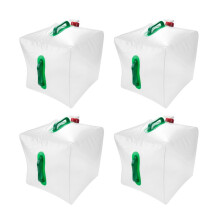 Set mit 4 Faltbaren Wasser Kanistern mit Griff und Ausgießhahn 20 L