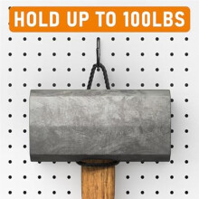 176PCS Pegboard Hooks Set,1/4Inch Metal Peg Board Hook Assortment with Peg Lock Pegboard Accessories for Garage Wall