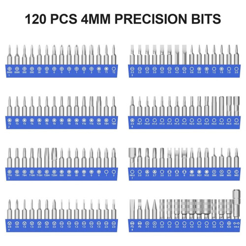 142 in 1 Precision Computer Screwdriver Kit, Electronics Screwdriver with 120 Bits Magnetic Repair Tool Kit 2