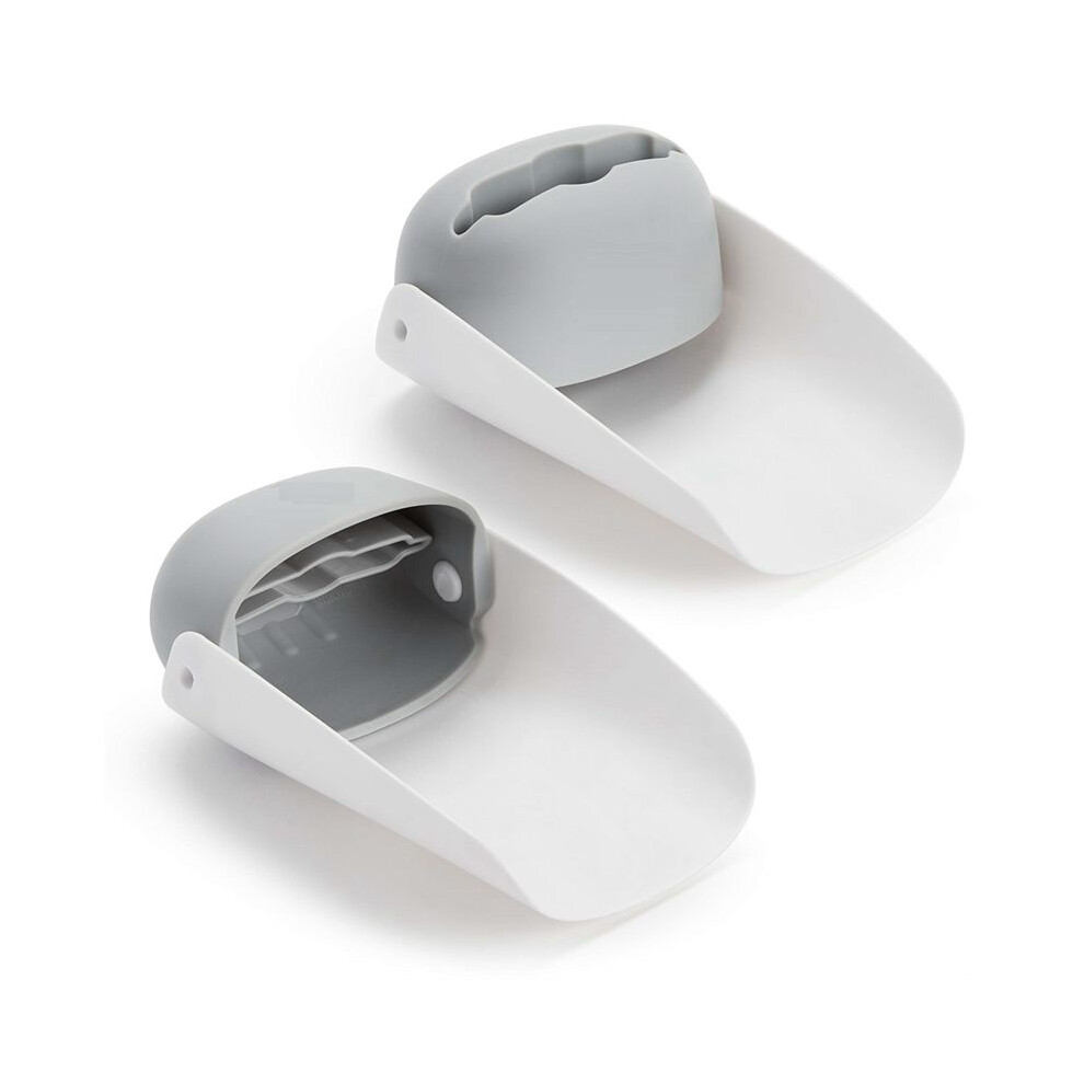 2 Piece Faucet Extenders Steering Adjustment Kids Hand Washing Sink Safety For Babies (Gray) Gray