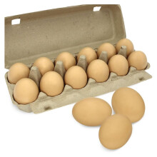 12 Pcs Wooden Eggs Painted Fake Easter Eggs Unpainted Fake Wooden Eggs for Crafts,Easter Decoration Brown