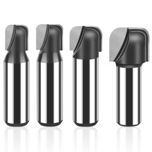 4pcs Bowl & Tray Router Bit Round Nose Wood Cutter Woodworking Tools Carving Cutting Tool 12mm