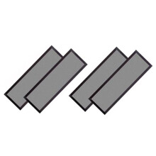 Bodenlüftungsabdeckungen, Magnetische PVC-Lüftungsgitterabdeckung, 4er-Pack, 4 X 12 Zoll, Schwarze Lüftungsgitterabdeckung, Bodenlüftungsabdeckung