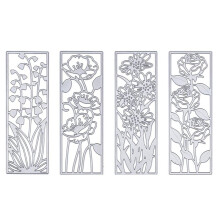 Peças Metal Flor Planta Moldura Corte Morre Primavera Verão Outono Tema Flores Metal Morre