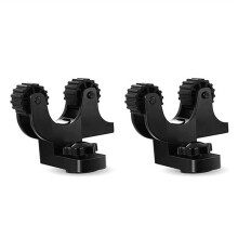 Soporte para Paleta de Kayak, 2 Piezas Soportes para Paleta de Montaje en Pista de Kayak Negros Clips de Paleta para Riel de Kayak de Plástico