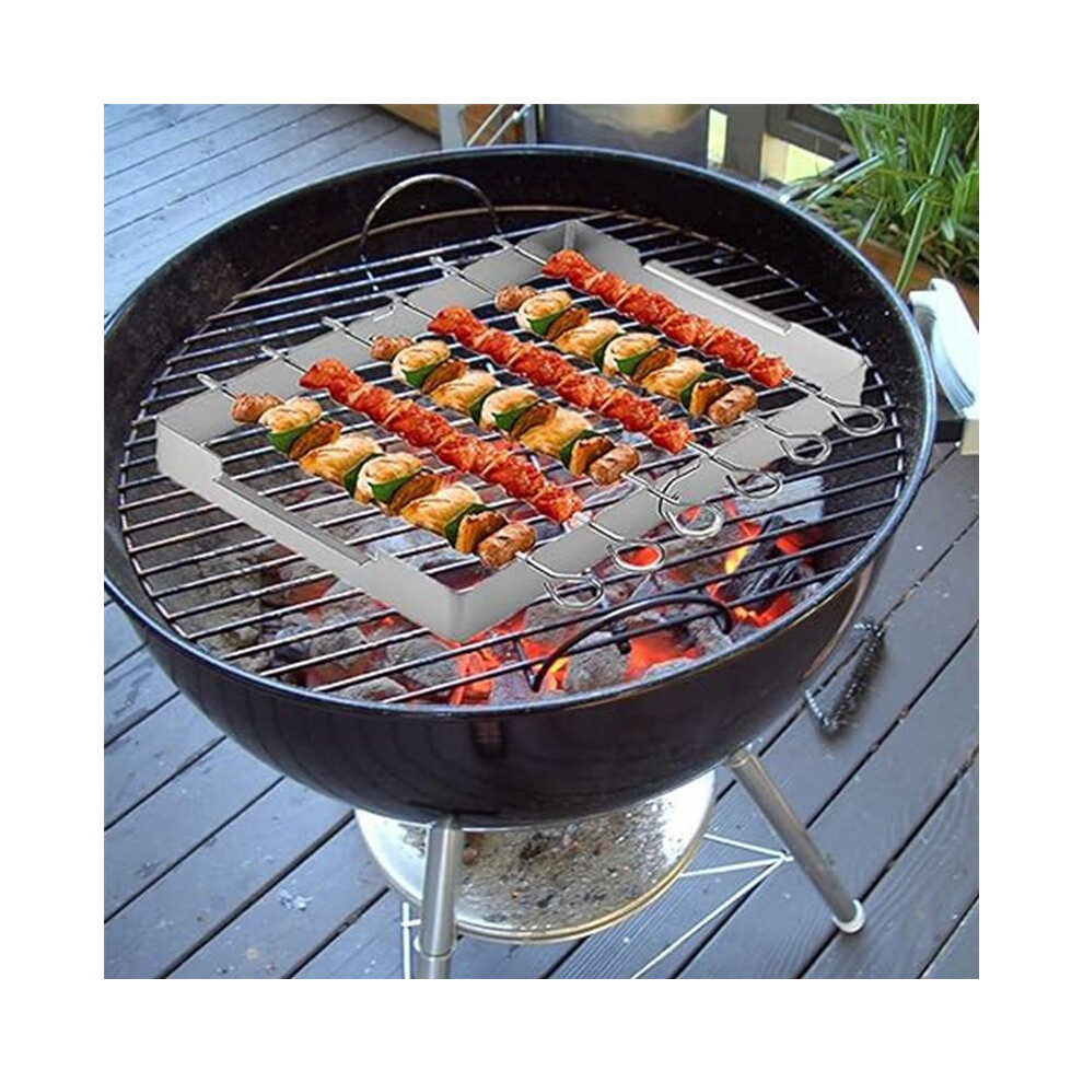 Folding Barbecue Grill Stainless Steel Grill Outdoor Portable Barbecue Tools Skewers Barbecue Picks 6032182496429