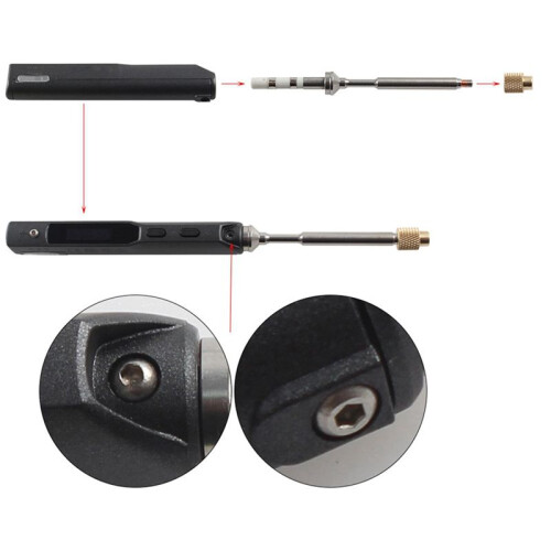 Heat Insert Nut Iron Tip TS100 Soldering Iron Tip Insert Internal Thread  M2-M8 Brass Hot Melt Insert Nut Kit 1