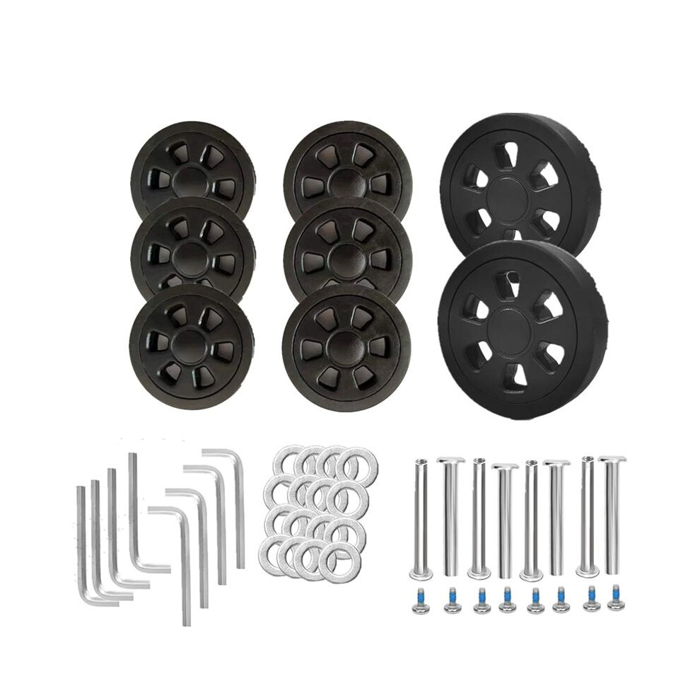8Pcs Suitcase Wheels Replacement,2.36In/60Mm Thick 0.47In/12Mm Resistant Rubber Mute Caster Replacement Luggage Wheels A 4713544995164