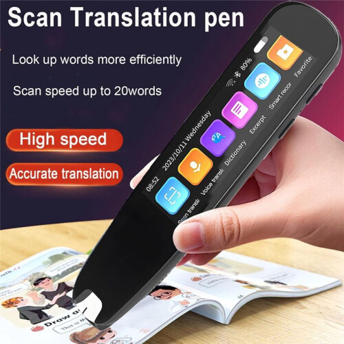 Scan Reader Pen, OCR Digital Pen Reader, Text to Speech Reading Pen, Voice Translator Machine 131 Language Translator 2
