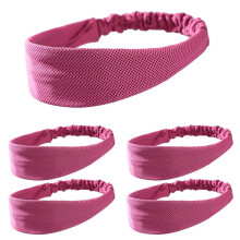 Diadema Deportiva Rosa, Absorbente de Sudor y Transpirable, Diadema Deportiva para Correr en Primavera y Verano para Hombres y Mujeres