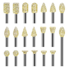 20 PCS Grinding Burr Drill Bit for -Tool Accessories Rotary Tool Supplies for -Polishing Tool 1/8 Inch