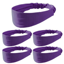 Diadema Deportiva Morada, Absorbente de Sudor y Transpirable, Diadema Deportiva para Correr en Primavera y Verano para Hombres y Mujeres