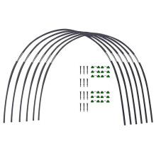 Garden Greenhouse Hoop Set, Gardening Folding Fiber Pole Set, Arch Greenhouse Planting Tunnel Bracket