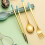 3pcs Stainless Steel Dinnerware Set Flatware Camping Travel Sets Chopsticks Fork Spoon Cutlery Case Tableware 6