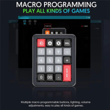 K812 Mechanical Keyboard Wired Hot Swappable Numpad RGB Mechanical Gaming Keyboard Programmable for Win//Game White