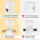 6 Pack Aluminum Chandelier Hook for Ceiling Hanging, Ceiling Hooks for Hanging Lights White 3