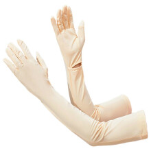 Women UV Long Sun Protection Gloves Touchscreen Arm Sun Driving Gloves UPF 50+ for Outdoor Sports Cycling Skin Color