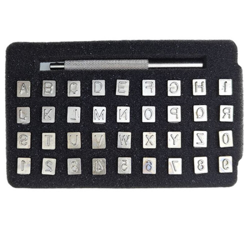DIY Leather Stamp Engraving  Tools, Alphanumeric Stamp Leather ,3mm
