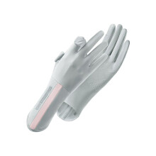 UV-Schutzhandschuhe Autofahrerhandschuhe Damen, Vollfinger-UV-Handschuhe Sonnenhandschuhe Sonnenschutzhandschuhe Hellgrau