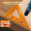 2-In-1 Rafter Square,Positioning Triangle Ruler Innovative Rafter Square Tool Adjustable Triangle Ruler Protractor 2pcs 4