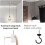 6 Pack Aluminum Chandelier Hook for Ceiling Hanging, Ceiling Hooks for Hanging Lights White 5