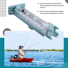 Fishing Box Rod Stand Fishing Box Rod Holder Adjustable Portable Snap Suit Green