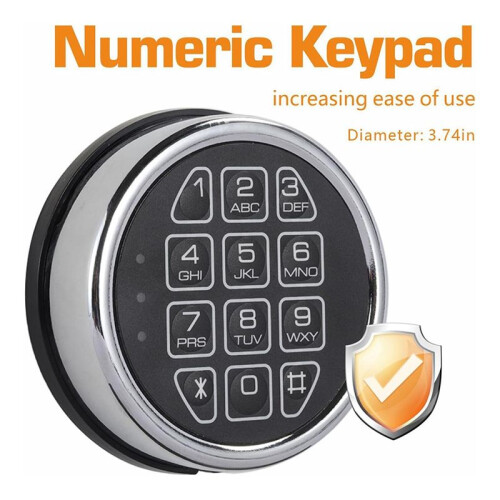 Lock Replacement Chrome Digital Keypad Electronic Lock 2