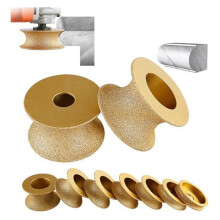 Kantdiamantslipskiva, 3-Tums Profil Handdiamantskiva, Rund Torr Vakuumlödd Diamantslipskiva (40 Mm)