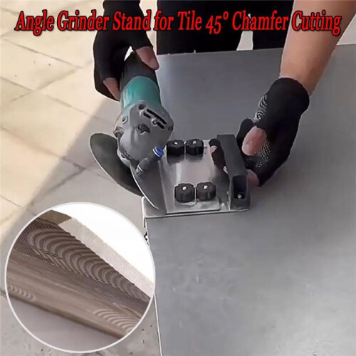 Angle Grinder Stand for Tile 45 Chamfer Cutting, Angle Grinder Stand Grinder Holder, Angle Grinding Fixed Holder 2