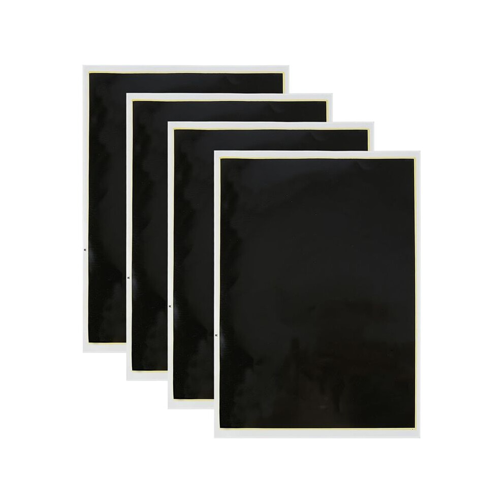 4 Pcs Laser Engraving Marking Paper, 39X27cm Dimming Paper Engraving Test Focus Paper, For Glass, Metal Ceramic Black 6033875109978