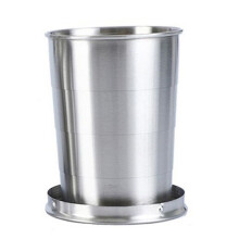 Portable Outdoor Travel Folding Foldable Cup Telescopic Mug Portable Stainless Steel Foldable Water Cup Outdoors 250ML