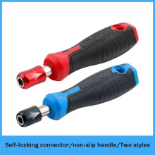 1/4Inch Screwdriver Bit Handle Multi-Function Screwdriver Set Screwdriver Drill Wrench Tool (Red)