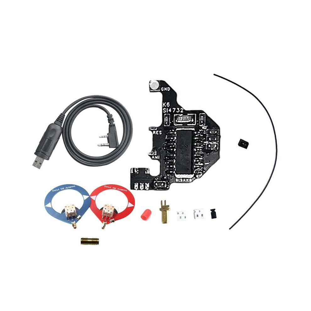 Si4732 Shortwave Modification Module+2Xdonut Antenna+Programming Cable For Quansheng Uvk5/Uvk6 Dual Antenna Solution 4711270988054