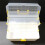 Small Tackle Box with 2 Tray Hardware Organizer Portable Multipurpose Storage Box for Snacks Screws Nuts Lure Case A 1