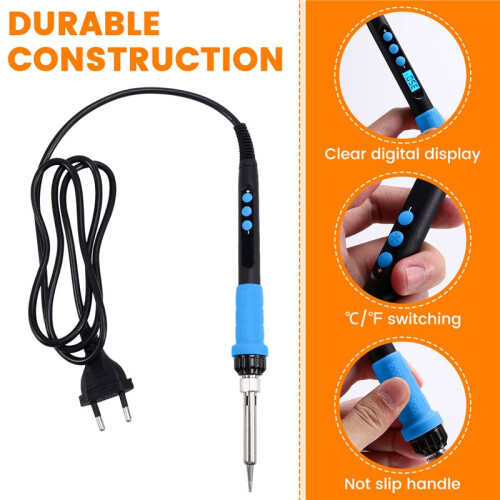 90W Internal Heating Electric Soldering Iron LED Digital Display with  Temperature Control  EU Plug 1