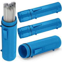 4 Piezas Tubo de Almacenamiento de Varillas de Electrodos 14 Pulgadas Contenedor de Varillas de Soldadura A Prueba de Aire Impermeable Azul