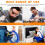 90W Internal Heating Electric Soldering Iron LED Digital Display with  Temperature Control Orange EU Plug 4