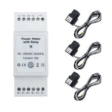 Tuya Life WiFi Meter Bidirectional 3 Phase with Dry Contact App Monitor 80A AC110V/240V