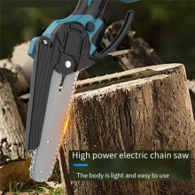Outil de Tronçonneuse Sans Fil 6 Pouces Tronçonneuse Sans Balais Portable pour la Coupe Du Bois de Jardin pour Batterie pour 18 V
