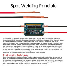 99 Gears 12V Spot Digital Power Adjustable Spot Welding Pen Control Board Nickel Sheet for 18650 Lithium Battery