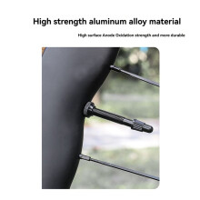 2 Stück Fahrrad-Ventilschäfte Aus Aluminiumlegierung für Schlauchlose Presta-Ventile, 80 mm, mit Werkzeug zum Entfernen Des Ventileinsatzes