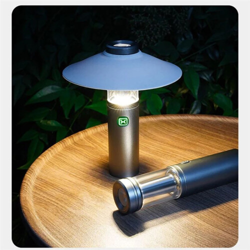 Rechargeable LED Camping Light - Multi-Functional Flashlight with TYPE-C Charging for Outdoor Tent Lighting Style-A 2