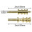 2pcs Leather Burnisher/Slicker, Brass Leather  Ironing- for Leather Slicker Burnishing Brass Burnish Tools 6