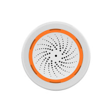 Tuya ZigBee Siren Alarm Sound & Light Siren Temperature Humidity Sensor Home Security Alarm for Tuya